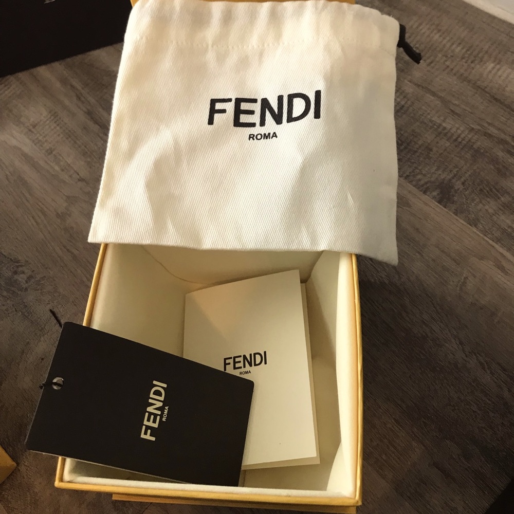 Authentic Fendi small box, big box, and shopping bag